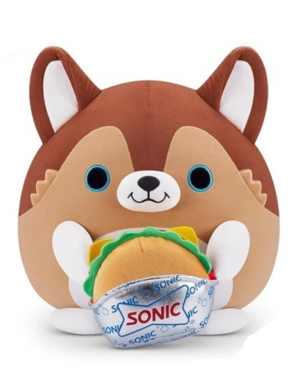 Snackles: Series 2 - Lucas the Puppy & Sonic Burger 14-Inch Plush by Zuru